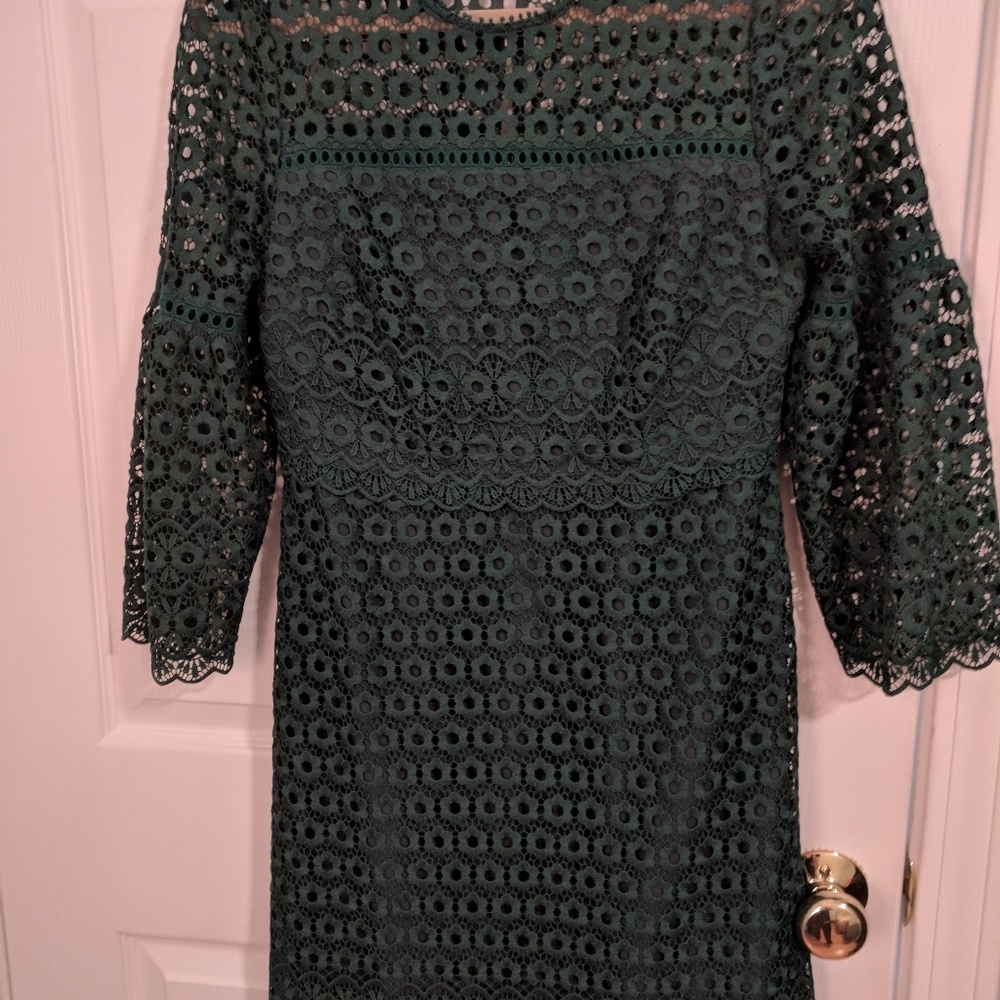 Dress jcrew never worn. Hook in back broke off.